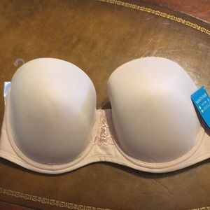 NWT Vanity Fair 38D Strapless Bra